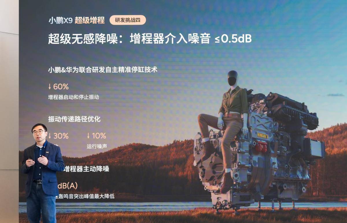 無虧電焦慮 小鵬X9超級增程攜手華為首發下一代增程發電機