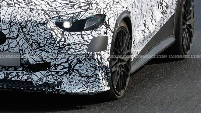 奔馳AMG GLC 53純電SUV紐北測試:劍指寶馬iX3,寬輪拱+大尾翼